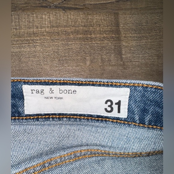 Rag & Bone Wren High-Rise Slim Straight Denim Cut Off Shorts Size 31 - Picture 5 of 6